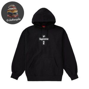 Cross Box-Logo Hooded Sweatshirt